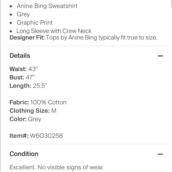 Anine Bing Tiger sweatshirt NWOT - Picture 8 of 11